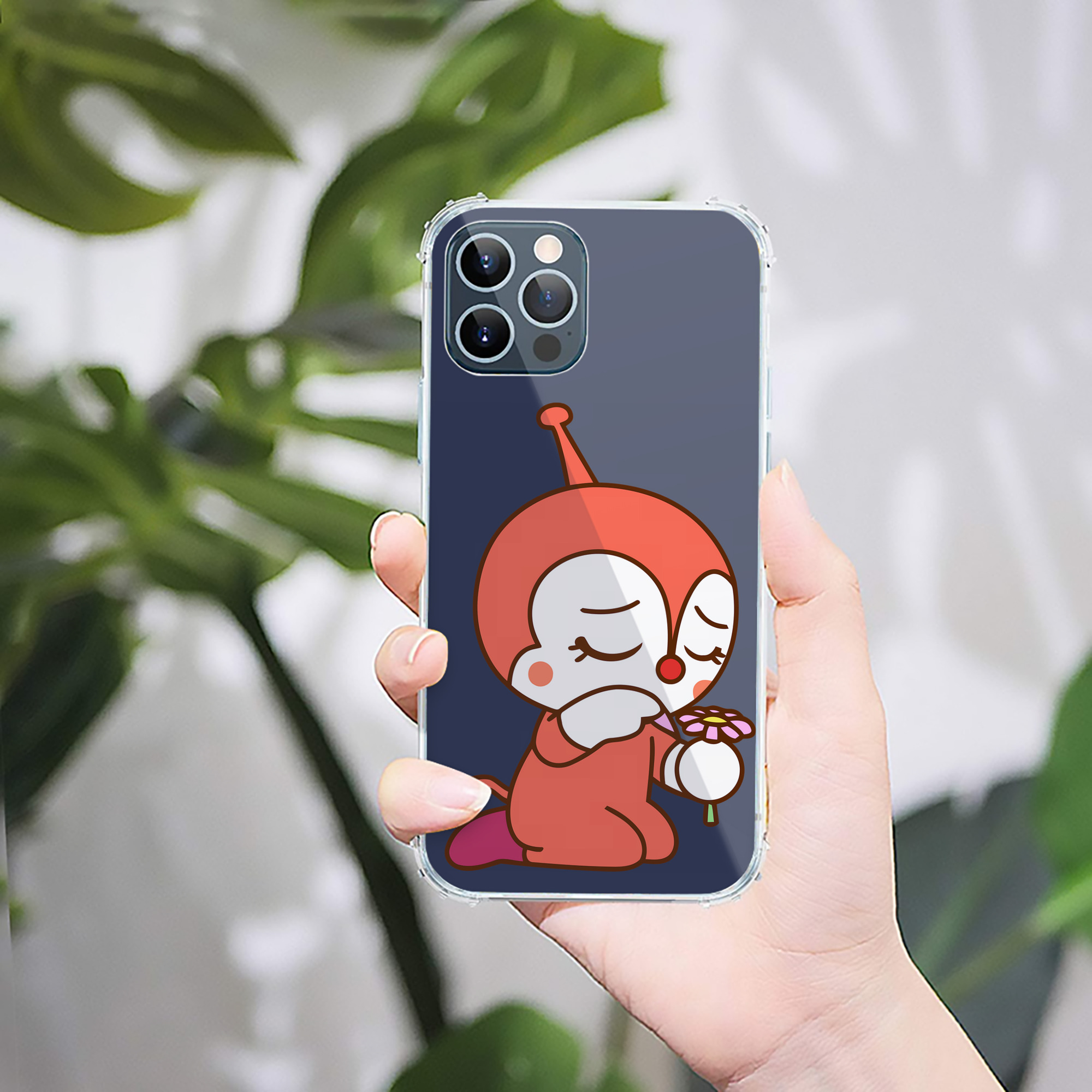 （画像用） アンパンマン Anpanman 【iPhone 12シリーズ対応】透明スマホケース（クリアソフトケース）